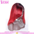 Qingdao high quality silky straight ombre color human hair full lace wig 100% virgin brazilian full lace wigs